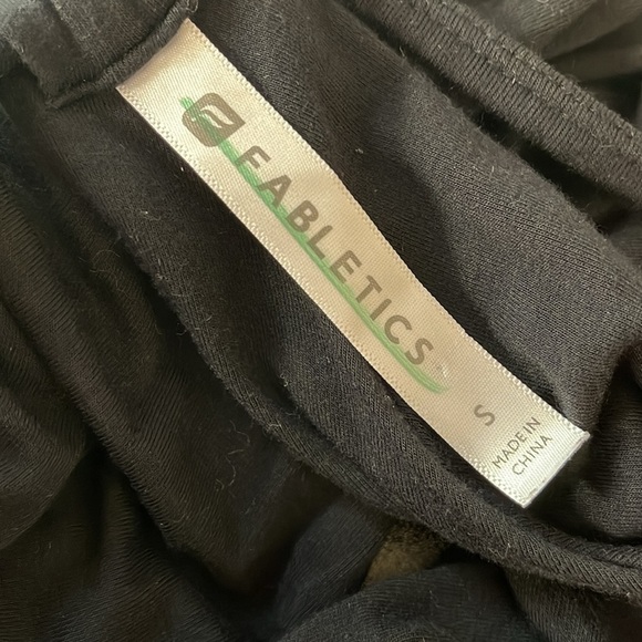 Fabletics Neema Black Comfy Stretch Cotton Draped Racerback Maxi Dress - Picture 10 of 10